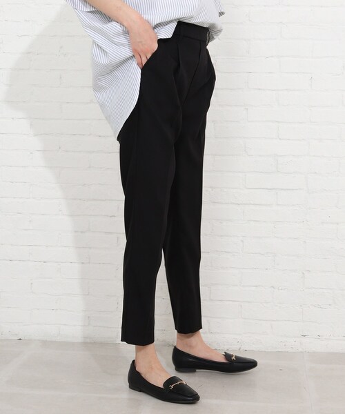 【SS-3L/3Dスキャン】タックテーパードパンツ