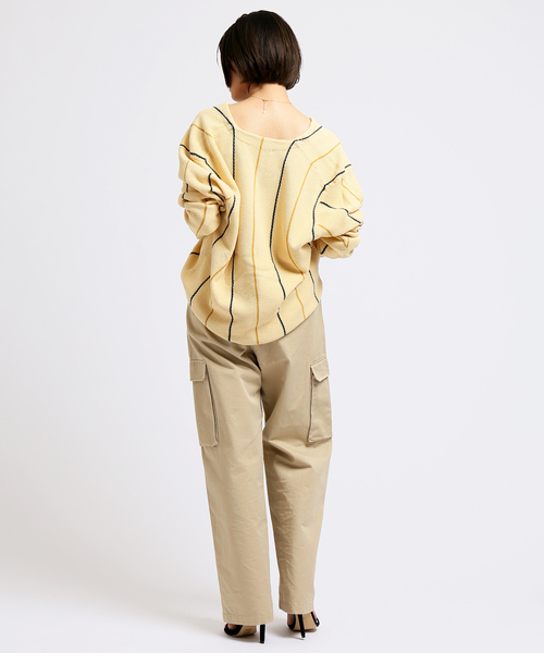B.C STOCK（ベーセーストック）の「H/TCOTTON カーディガン（カーディガン/ボレロ・メンズ・ネイビー/サックスブルー/イエロー・MEDIUM/LARGE）」の6枚目の写真