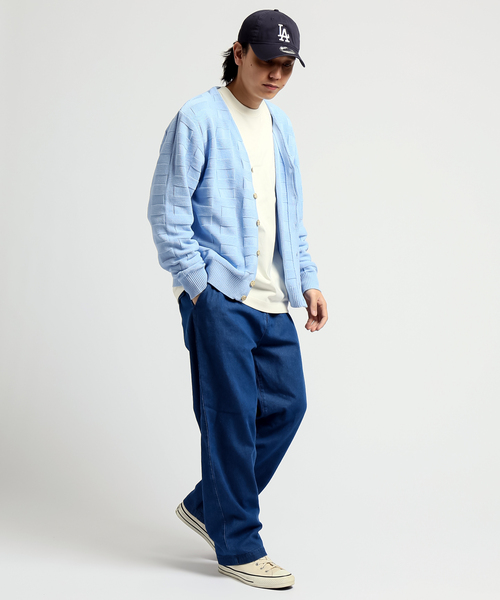 B.C STOCK（ベーセーストック）の「H/TCOTTON カーディガン（カーディガン/ボレロ・メンズ・ネイビー/サックスブルー/イエロー・MEDIUM/LARGE）」の9枚目の写真