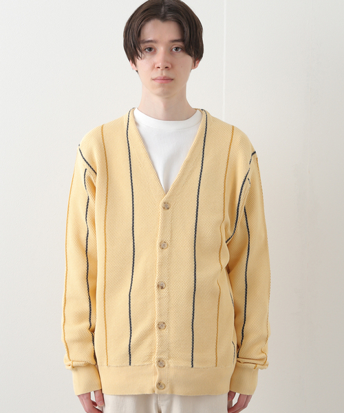 B.C STOCK（ベーセーストック）の「H/TCOTTON カーディガン（カーディガン/ボレロ・メンズ・ネイビー/サックスブルー/イエロー・MEDIUM/LARGE）」の13枚目の写真