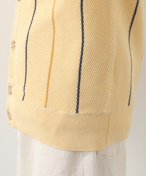 B.C STOCK（ベーセーストック）の「H/TCOTTON カーディガン（カーディガン/ボレロ・メンズ・ネイビー/サックスブルー/イエロー・MEDIUM/LARGE）」の21枚目の写真