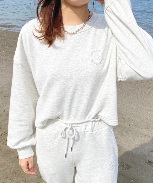 apres jour（アプレジュール）の「【セットアップ可能】ロゴ刺繍スウェット【ZOZOTOWN限定アイテム】（スウェット・レディース・スミクロ/アイボリー/オートミール/ピンク・X-LARGE/フリー）」の14枚目の写真