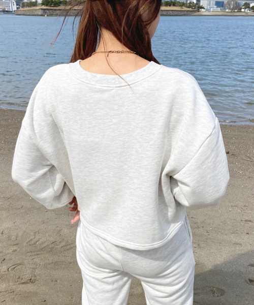 apres jour（アプレジュール）の「【セットアップ可能】ロゴ刺繍スウェット【ZOZOTOWN限定アイテム】（スウェット・レディース・スミクロ/アイボリー/オートミール/ピンク・X-LARGE/フリー）」の20枚目の写真