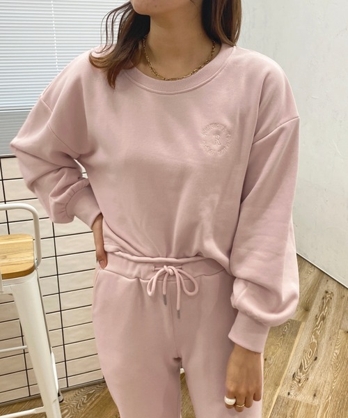 apres jour（アプレジュール）の「【セットアップ可能】ロゴ刺繍スウェット【ZOZOTOWN限定アイテム】（スウェット・レディース・スミクロ/アイボリー/オートミール/ピンク・X-LARGE/フリー）」の10枚目の写真