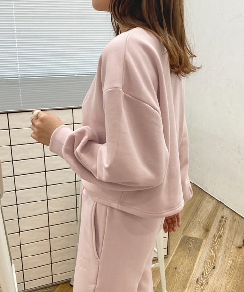 apres jour（アプレジュール）の「【セットアップ可能】ロゴ刺繍スウェット【ZOZOTOWN限定アイテム】（スウェット・レディース・スミクロ/アイボリー/オートミール/ピンク・X-LARGE/フリー）」の21枚目の写真