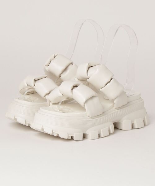 E.TOKYO（イートーキョー）の「E.TOKYO /厚底スポーツサンダル (XSLX0727)（サンダル・レディース・ホワイト/ブラック・38/36/40/39/35/37）」の2枚目の写真