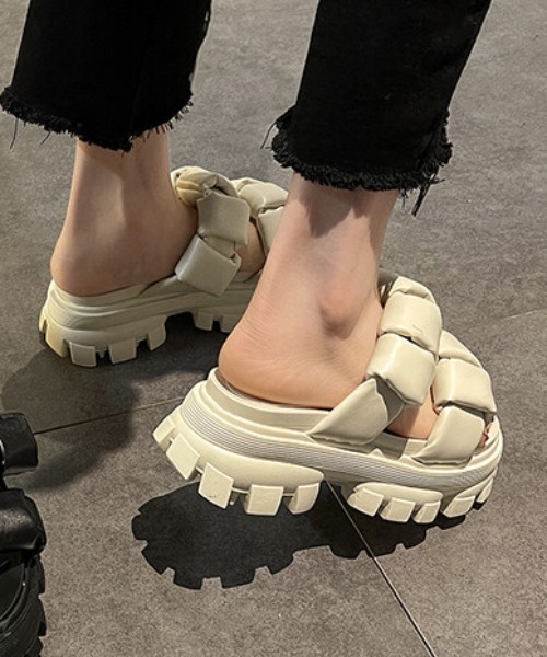 E.TOKYO（イートーキョー）の「E.TOKYO /厚底スポーツサンダル (XSLX0727)（サンダル・レディース・ホワイト/ブラック・38/36/40/39/35/37）」の5枚目の写真