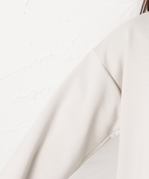 NAVY（ネイビー）の「ポンチ素材 トッパーカーディガン（カーディガン/ボレロ・レディース・ミント/グレイッシュベージュ・フリー）」の3枚目の写真