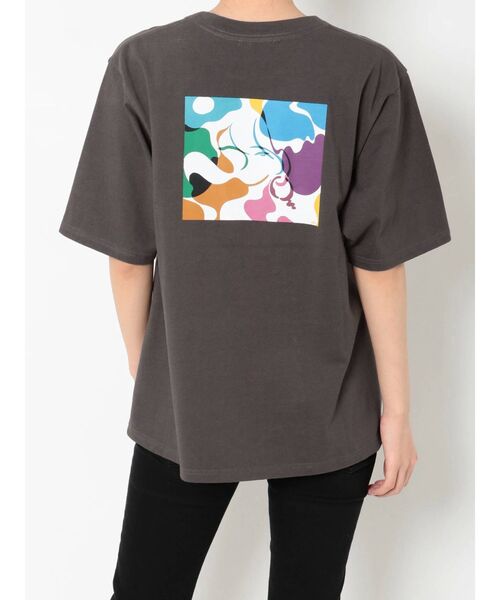 MURUA（ムルーア）の「【MURUA/Hiroki Nishiyama】COLORFUL WATER GIRL Tシャツ（Tシャツ/カットソー・レディース・ホワイト/ダークグレー・FREE）」の14枚目の写真