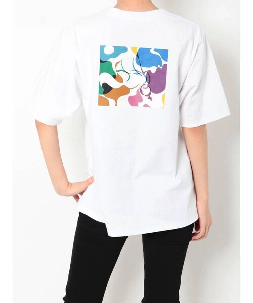 MURUA（ムルーア）の「【MURUA/Hiroki Nishiyama】COLORFUL WATER GIRL Tシャツ（Tシャツ/カットソー・レディース・ホワイト/ダークグレー・FREE）」の22枚目の写真