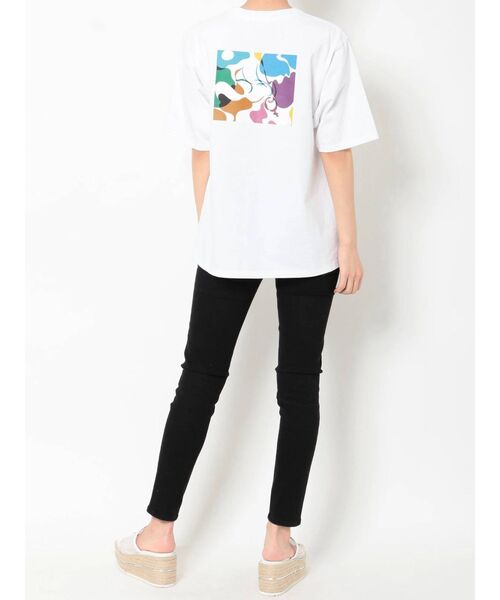 MURUA（ムルーア）の「【MURUA/Hiroki Nishiyama】COLORFUL WATER GIRL Tシャツ（Tシャツ/カットソー・レディース・ホワイト/ダークグレー・FREE）」の11枚目の写真