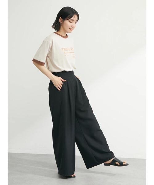 Green Parks(グリーンパークス)の「・novem 9 リンガーロゴptTシャツ(Tシャツ/カットソー・レディース・ブラック/ブラウン/レッド/ブルー・FREE)」の13枚目の写真