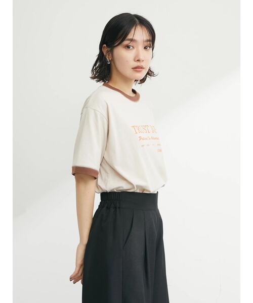 Green Parks(グリーンパークス)の「・novem 9 リンガーロゴptTシャツ(Tシャツ/カットソー・レディース・ブラック/ブラウン/レッド/ブルー・FREE)」の16枚目の写真