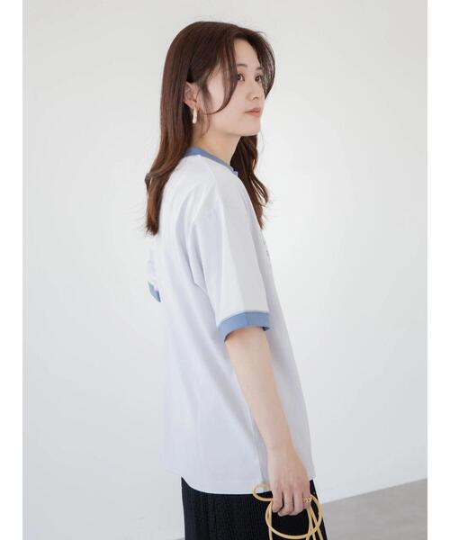 Green Parks(グリーンパークス)の「・novem 9 リンガーロゴptTシャツ(Tシャツ/カットソー・レディース・ブラック/ブラウン/レッド/ブルー・FREE)」の20枚目の写真