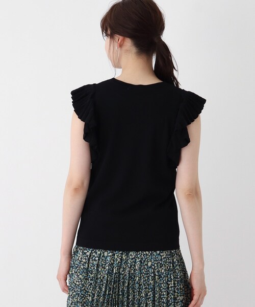 index（インデックス）の「◆プリーツフリルニット【WEB限定サイズ】（ニット/セーター・レディース・ブラック/ピンク系その他/ホワイト系・40/38/36/42）」の6枚目の写真