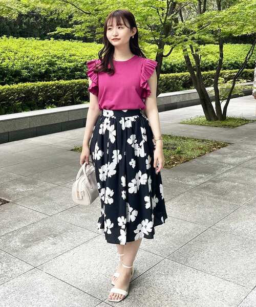 index（インデックス）の「◆プリーツフリルニット【WEB限定サイズ】（ニット/セーター・レディース・ブラック/ピンク系その他/ホワイト系・40/38/36/42）」の17枚目の写真