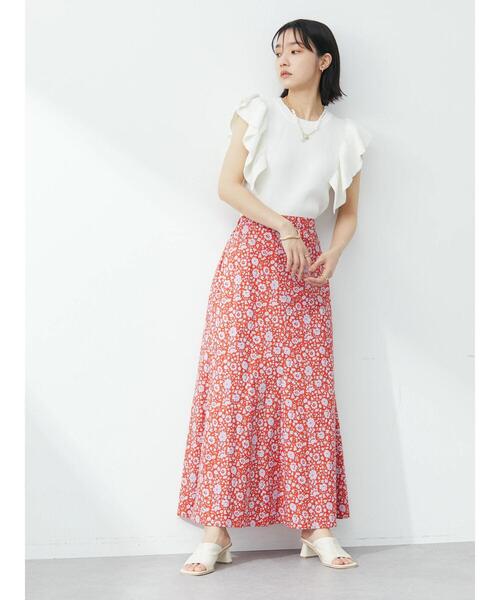 Sugar spoon(シュガースプーン)の「・SUGAR SPOON ラッフルスリーブニット(ニット/セーター・レディース・イエロー/ブラック/オフホワイト/杢グレー・FREE)」の20枚目の写真