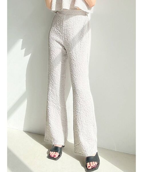 RESEXXY（リゼクシー）の「シャーリングパンツ【セットアップ着用可能】（その他パンツ・レディース・ホワイト/グレー/ブラック・FREE）」の3枚目の写真