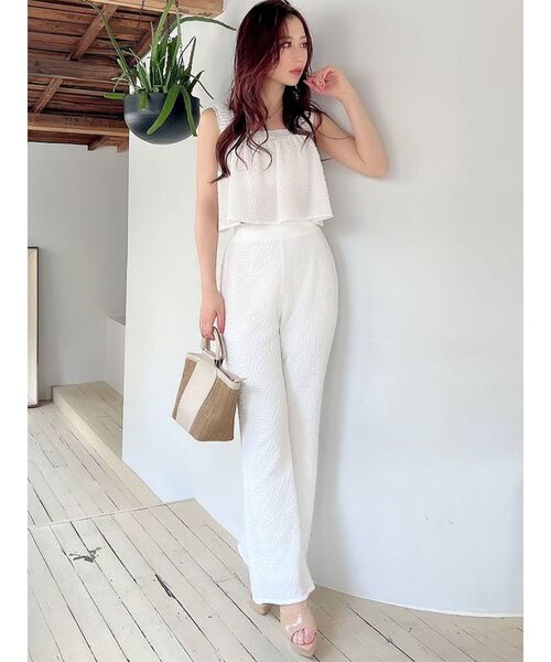 RESEXXY（リゼクシー）の「シャーリングパンツ【セットアップ着用可能】（その他パンツ・レディース・ホワイト/グレー/ブラック・FREE）」の19枚目の写真