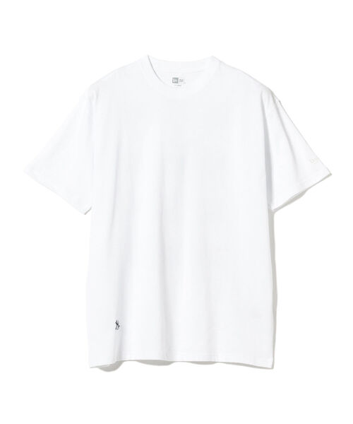 NEW ERA（ニューエラ）の「NEW ERA × BEAMS / 別注 MLB ロゴTシャツ（Tシャツ/カットソー・メンズ・ホワイト/ネイビー・X-LARGE/XX-LARGE）」の3枚目の写真