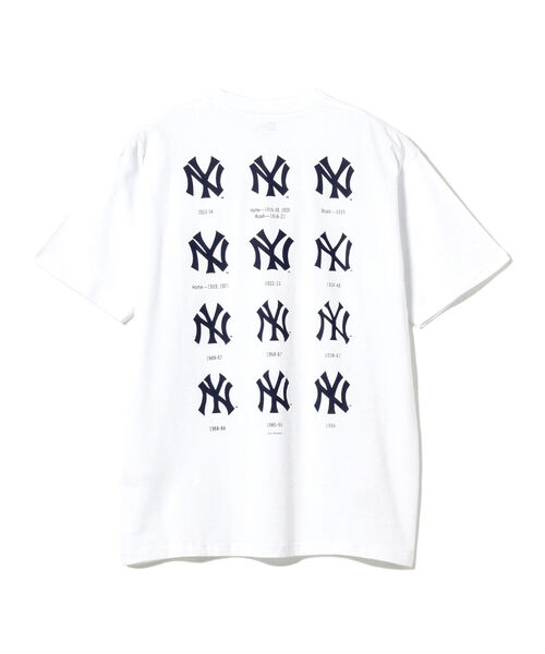 NEW ERA（ニューエラ）の「NEW ERA × BEAMS / 別注 MLB ロゴTシャツ（Tシャツ/カットソー・メンズ・ホワイト/ネイビー・X-LARGE/XX-LARGE）」の7枚目の写真