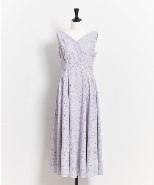 NOELA（ノエラ）の「肩リボン刺繍ワンピース（ワンピース・レディース・ブラック/オフホワイト/サックスブルー・S/M）」の19枚目の写真