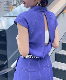 PAGEBOY | バックオープンステッチシャツ(シャツ/ブラウス)