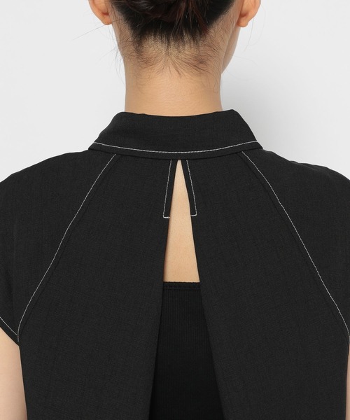 PAGEBOY（ページボーイ）の「バックオープンステッチシャツ（シャツ/ブラウス・レディース・オフホワイト/ブラック/パープル系その他・FREE）」の20枚目の写真