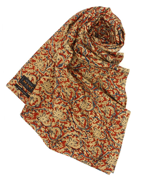 BEAMS PLUS(ビームスプラス)の「BEAMS PLUS / フラワープリント ストール(ストール/ショール・メンズ・レッド/ベージュ・ONE SIZE)」の1枚目の写真