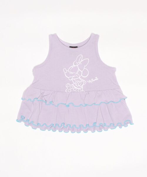 Disney(ディズニー)の「通販限定サイズあり ディズニー フリルタンクトップ 6659K(タンクトップ・キッズ・ピンク/パープル・90cm/140cm/100cm/110cm/120cm/130cm/80cm)」の1枚目の写真