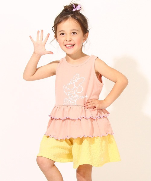 Disney(ディズニー)の「通販限定サイズあり ディズニー フリルタンクトップ 6659K(タンクトップ・キッズ・ピンク/パープル・90cm/140cm/100cm/110cm/120cm/130cm/80cm)」の5枚目の写真