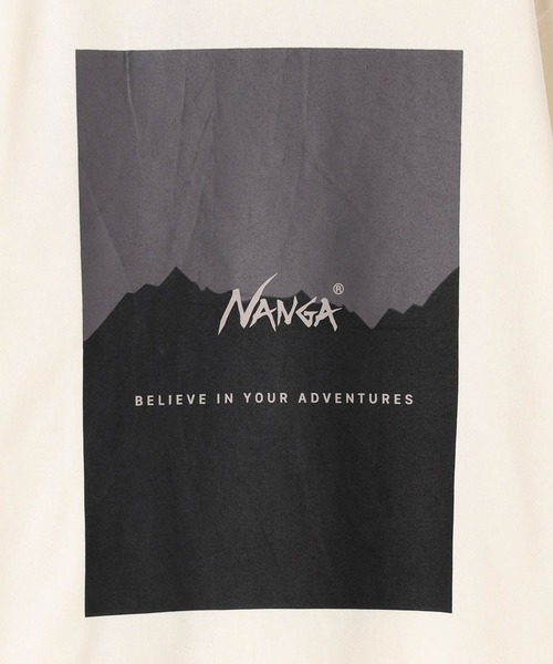 NANGA（ナンガ）の「別注NANGAバックプリントTシャツ（Tシャツ/カットソー・メンズ・ホワイト/ネイビー/カーキ・MEDIUM/LARGE）」の13枚目の写真
