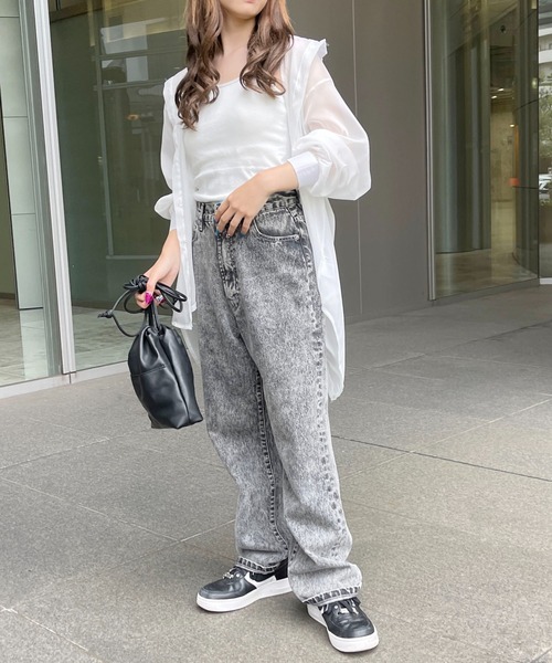 PairPair(ペアペア)の「バックリボンシアーシャツ(シャツ/ブラウス・レディース・オフホワイト/ライトグリーン・フリー)」の3枚目の写真