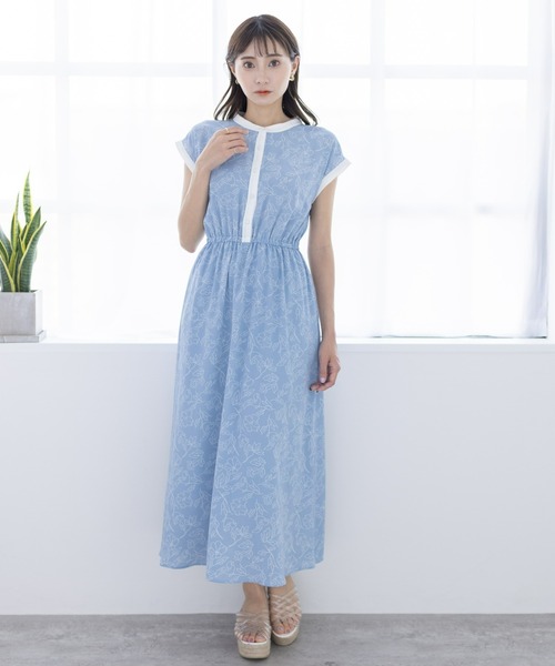 セール 花柄配色ワンピース 22ss新作 ワンピース Clear クリア のファッション通販 Zozotown