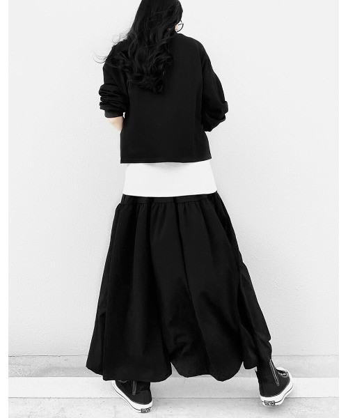 LVEU.（ラブユ.）の「Tiered camisole one-piece / ティアードキャミワンピース(Ai select)（ワンピース・レディース・ブラック・FREE）」の7枚目の写真