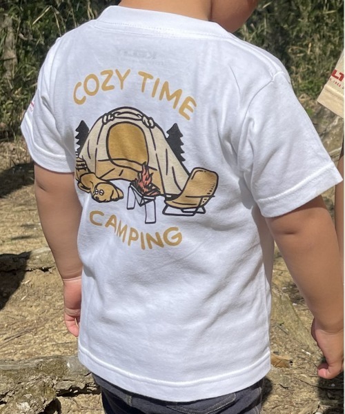 KELTY（ケルティ）の「ZOZO限定/KELTY キッズ 半袖 Tシャツ “COZY TIME”（Tシャツ/カットソー・キッズ・ホワイト/ベージュ・S/M/L）」の6枚目の写真
