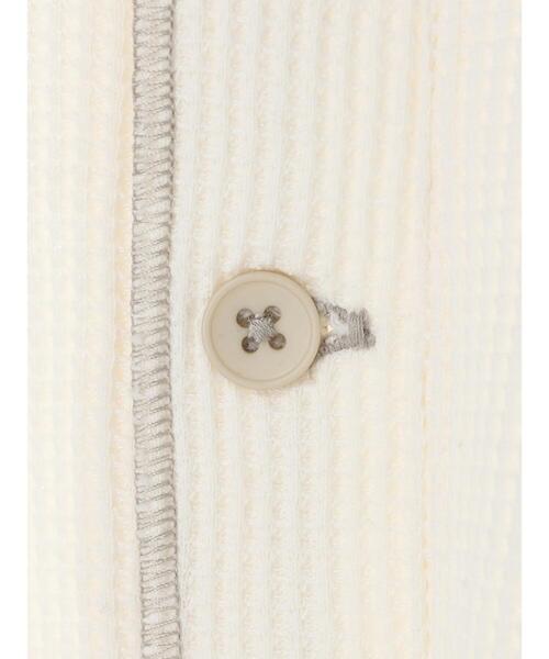 CRAFT STANDARD BOUTIQUE（クラフトスタンダードブティック）の「ワッフルヘンリーネックBIGプルオーバー　＊（Tシャツ/カットソー・メンズ・ブラック/アイボリー/カーキ・LL/M/L）」の14枚目の写真