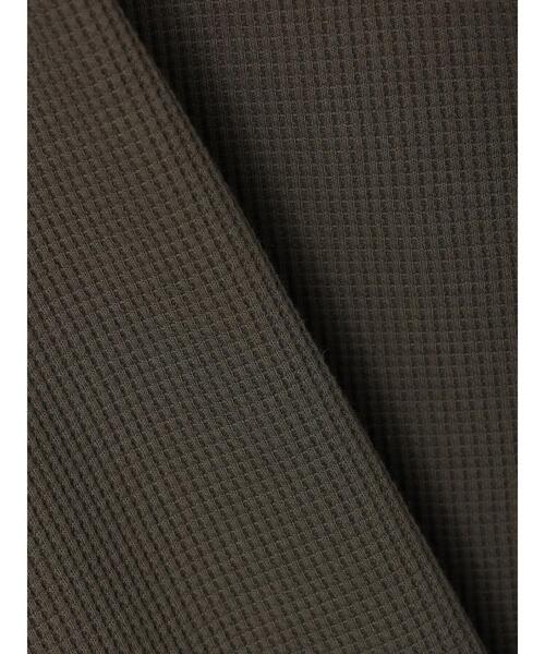 CRAFT STANDARD BOUTIQUE（クラフトスタンダードブティック）の「ワッフルヘンリーネックBIGプルオーバー　＊（Tシャツ/カットソー・メンズ・ブラック/アイボリー/カーキ・LL/M/L）」の4枚目の写真