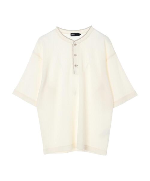 CRAFT STANDARD BOUTIQUE（クラフトスタンダードブティック）の「ワッフルヘンリーネックBIGプルオーバー　＊（Tシャツ/カットソー・メンズ・ブラック/アイボリー/カーキ・LL/M/L）」の22枚目の写真