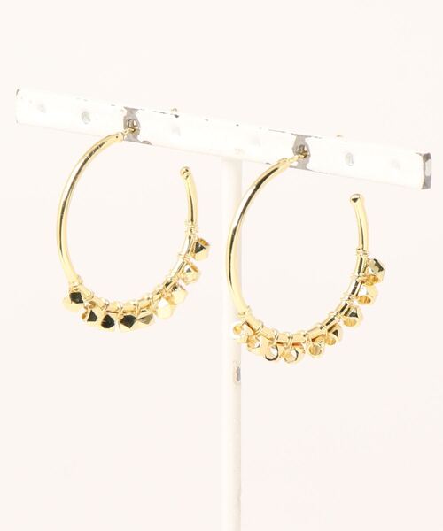 チャイハネ（チャイハネ）の「【チャイハネ】メタディフープピアス（ピアス（両耳用）・レディース・シルバー/ゴールド・FREE）」の5枚目の写真