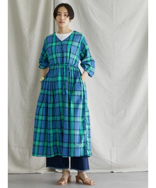 AMERICAN HOLIC（アメリカンホリック）の「2WAYベルト付きワンピース（ワンピース・レディース・オフホワイト/ラベンダー/その他9/チェック/その他14・FREE）」の9枚目の写真