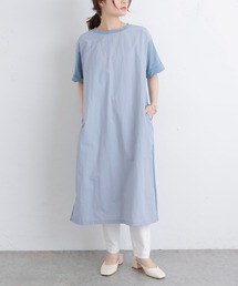 PUAL CE CIN | 【Du noir】前後異素材ワンピース(ワンピース)