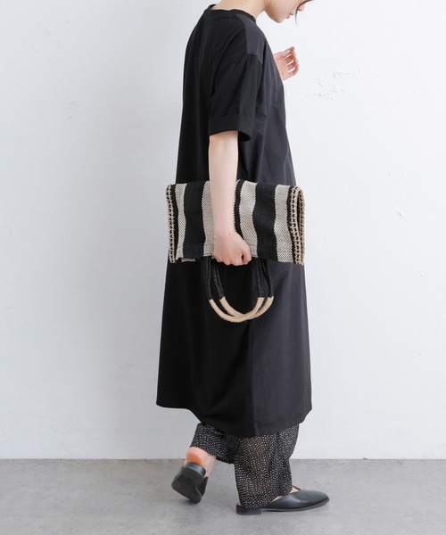 PUAL CE CIN（ピュアルセシン）の「【Du noir】前後異素材ワンピース（ワンピース・レディース・サックスブルー/ベージュ/ブラック・FREE）」の13枚目の写真