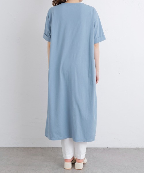 PUAL CE CIN（ピュアルセシン）の「【Du noir】前後異素材ワンピース（ワンピース・レディース・サックスブルー/ベージュ/ブラック・FREE）」の17枚目の写真