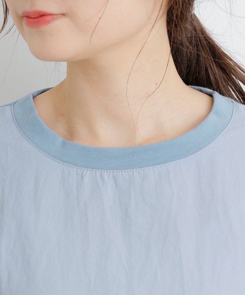 PUAL CE CIN（ピュアルセシン）の「【Du noir】前後異素材ワンピース（ワンピース・レディース・サックスブルー/ベージュ/ブラック・FREE）」の18枚目の写真