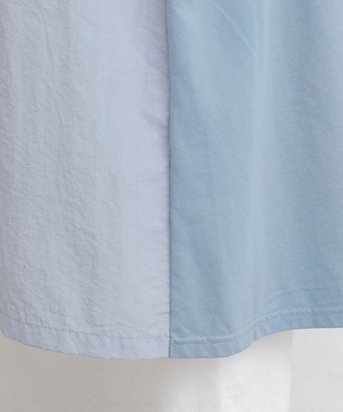 PUAL CE CIN（ピュアルセシン）の「【Du noir】前後異素材ワンピース（ワンピース・レディース・サックスブルー/ベージュ/ブラック・FREE）」の21枚目の写真