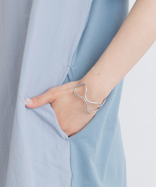 PUAL CE CIN（ピュアルセシン）の「【Du noir】前後異素材ワンピース（ワンピース・レディース・サックスブルー/ベージュ/ブラック・FREE）」の19枚目の写真