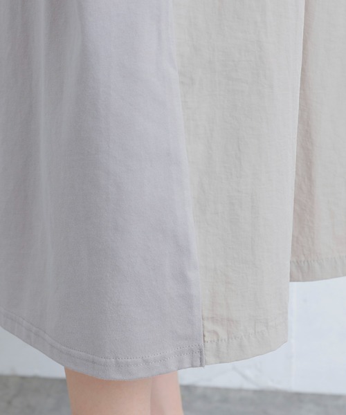 PUAL CE CIN（ピュアルセシン）の「【Du noir】前後異素材ワンピース（ワンピース・レディース・サックスブルー/ベージュ/ブラック・FREE）」の7枚目の写真