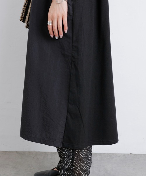 PUAL CE CIN（ピュアルセシン）の「【Du noir】前後異素材ワンピース（ワンピース・レディース・サックスブルー/ベージュ/ブラック・FREE）」の14枚目の写真