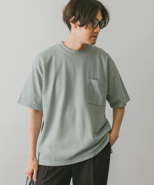 URBAN RESEARCH DOORS(アーバンリサーチドアーズ)の「ダブルフェイスショートスリーブTシャツ(Tシャツ/カットソー・メンズ・オフホワイト/ブラウン系その他/ネイビー/ブルー系その他・MEDIUM/LARGE)」の22枚目の写真